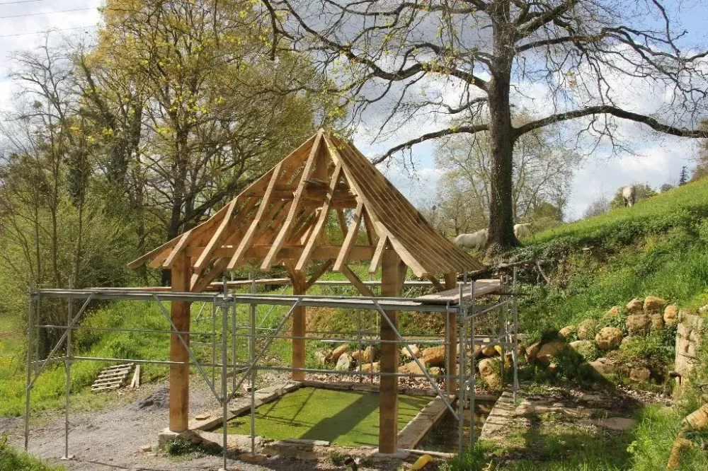 Construction charpente bois à Lagor